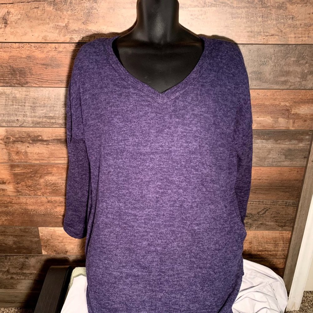 Dark blue sweater dress
